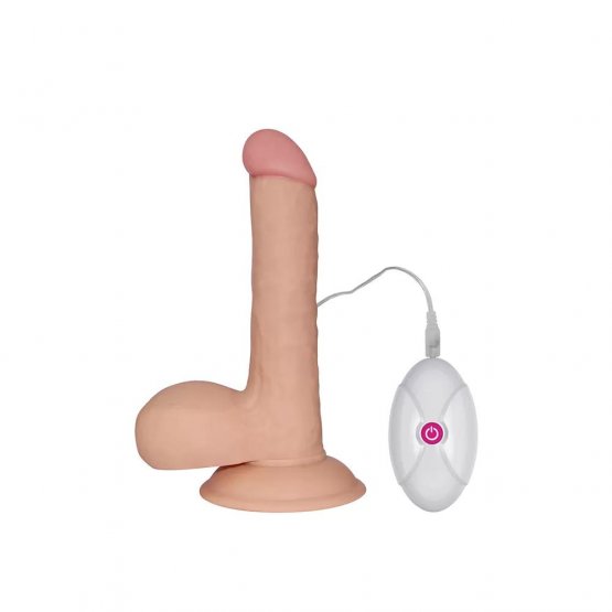 19 CM Geliştirilmiş Doku Ultra Yumuşak Titreşimli Realistik Vibratör