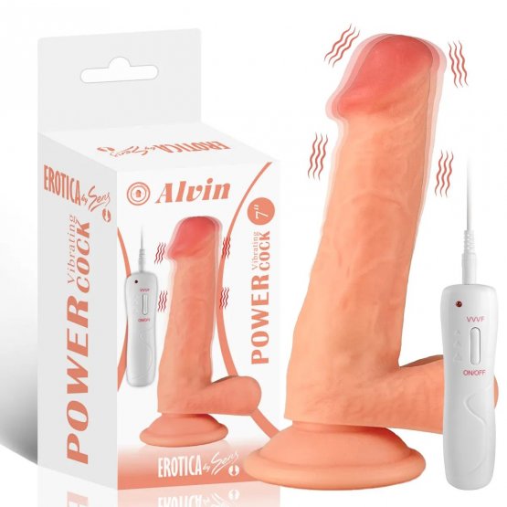 Alvin 17.5 cm Vakumlu Realistik Vibratör