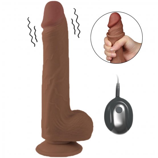 Felix - Hareketli Kayar Deri Çift Katmanlı Realistik Vibratör