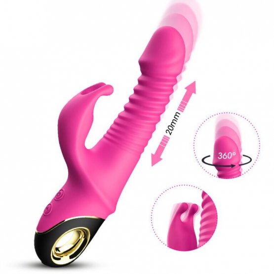 Herotik Shop Hareketli Tavşan Vibratör Pembe