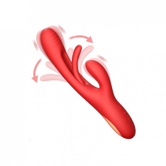 Herotik Shop Modern 3 Modlu Tavşan Vibrator Kırmızı